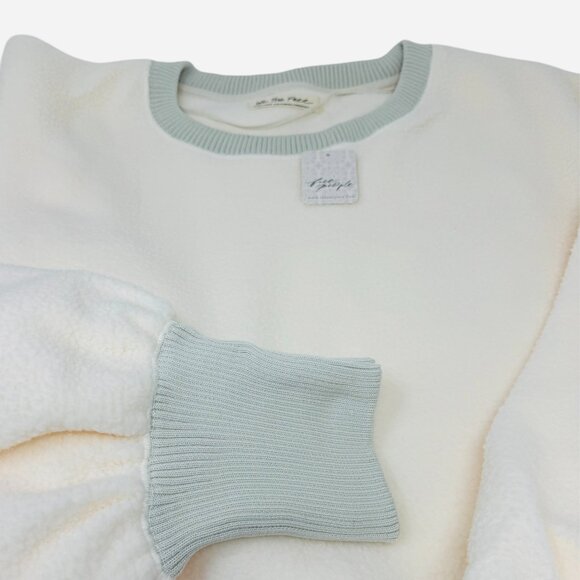 We The Free Cozy Camden Teddy Sweatshirt in Vanilla Ice Cream XL NWT - Picture 10 of 13